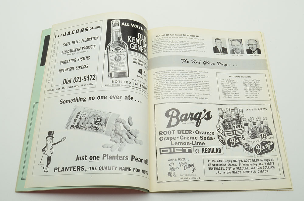 1966 and 1969 Cincinnati Reds Yearbooks