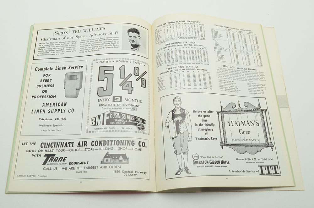 1966 and 1969 Cincinnati Reds Yearbooks