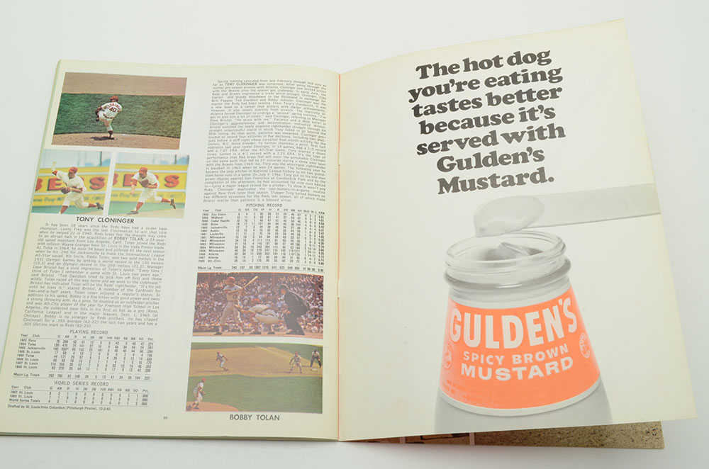 1966 and 1969 Cincinnati Reds Yearbooks