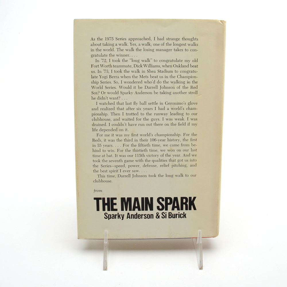 Signed First Edition Sparky Anderson "The Main Spark"