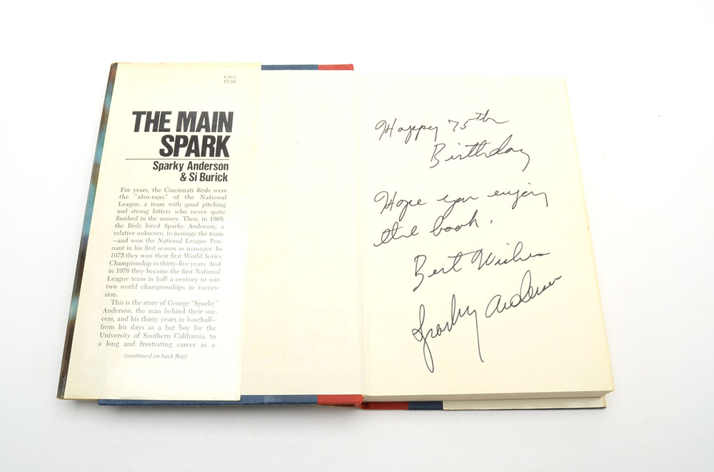 Signed First Edition Sparky Anderson "The Main Spark"