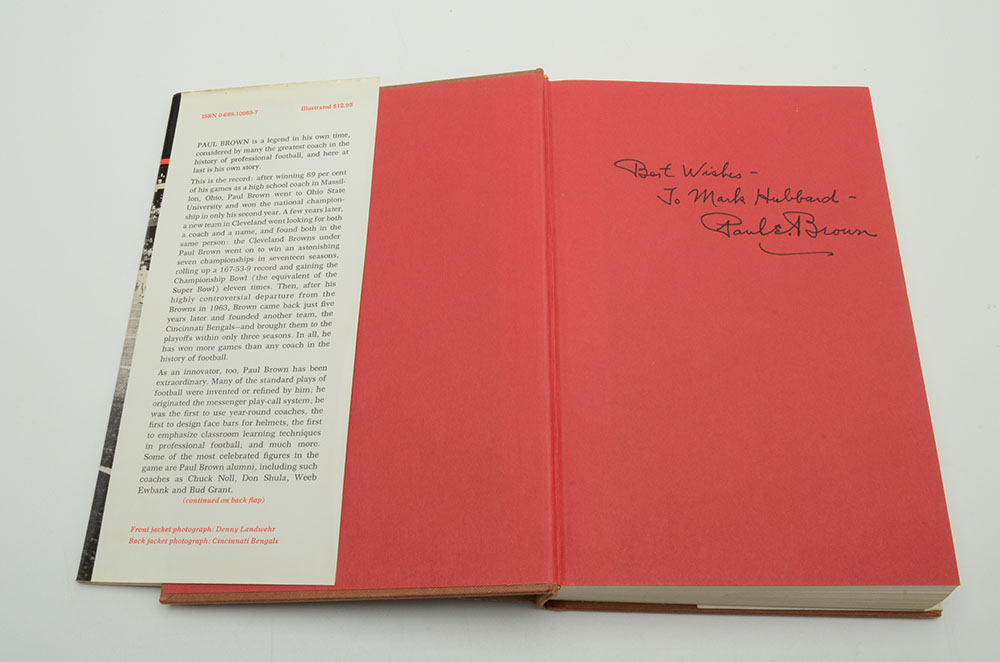 Paul Brown Signed Book "PB: The Paul Brown Story"