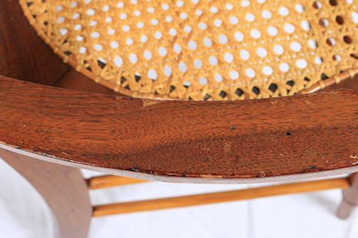 Late 19th Century Victorian Eastlake Armchairs With Caned Seats