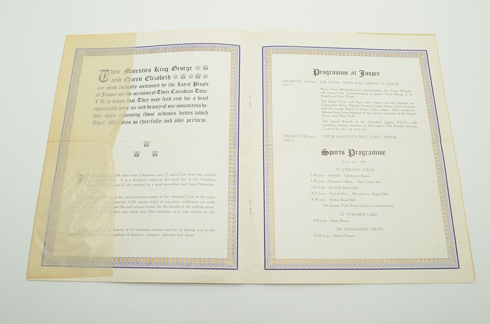 1939 King George VI and Queen Elizabeth Program