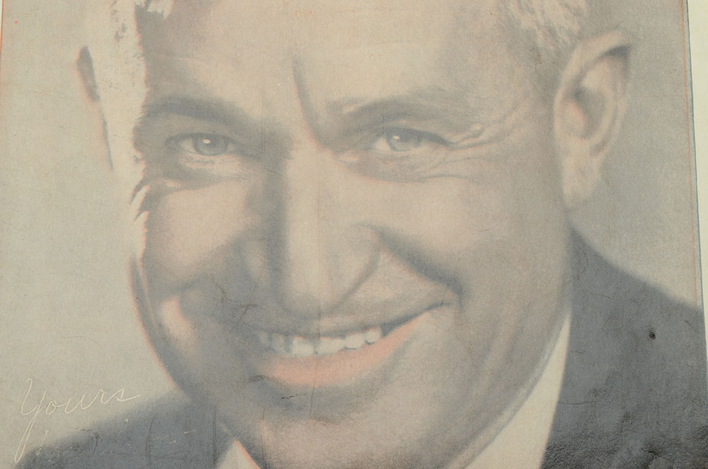 1930s Will Rodgers Advertising Thermometer and Print