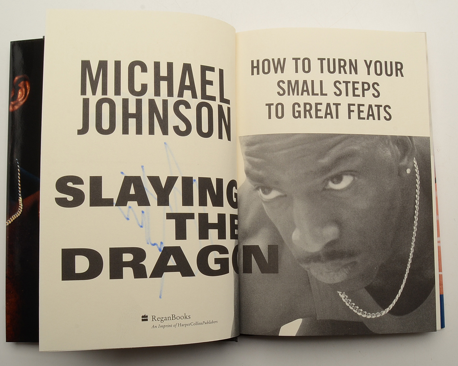 Michael Johnson Signed Book