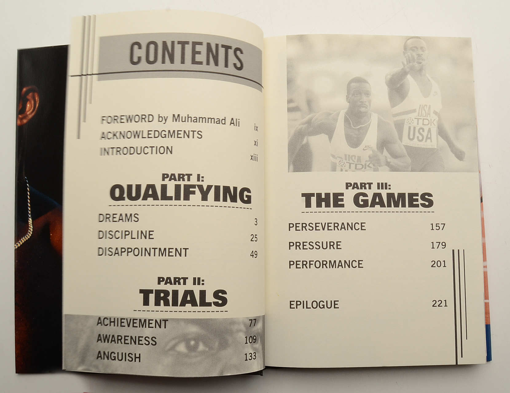 Michael Johnson Signed Book