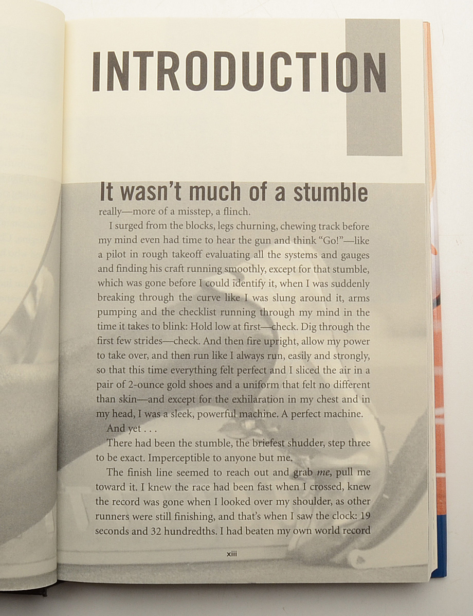 Michael Johnson Signed Book