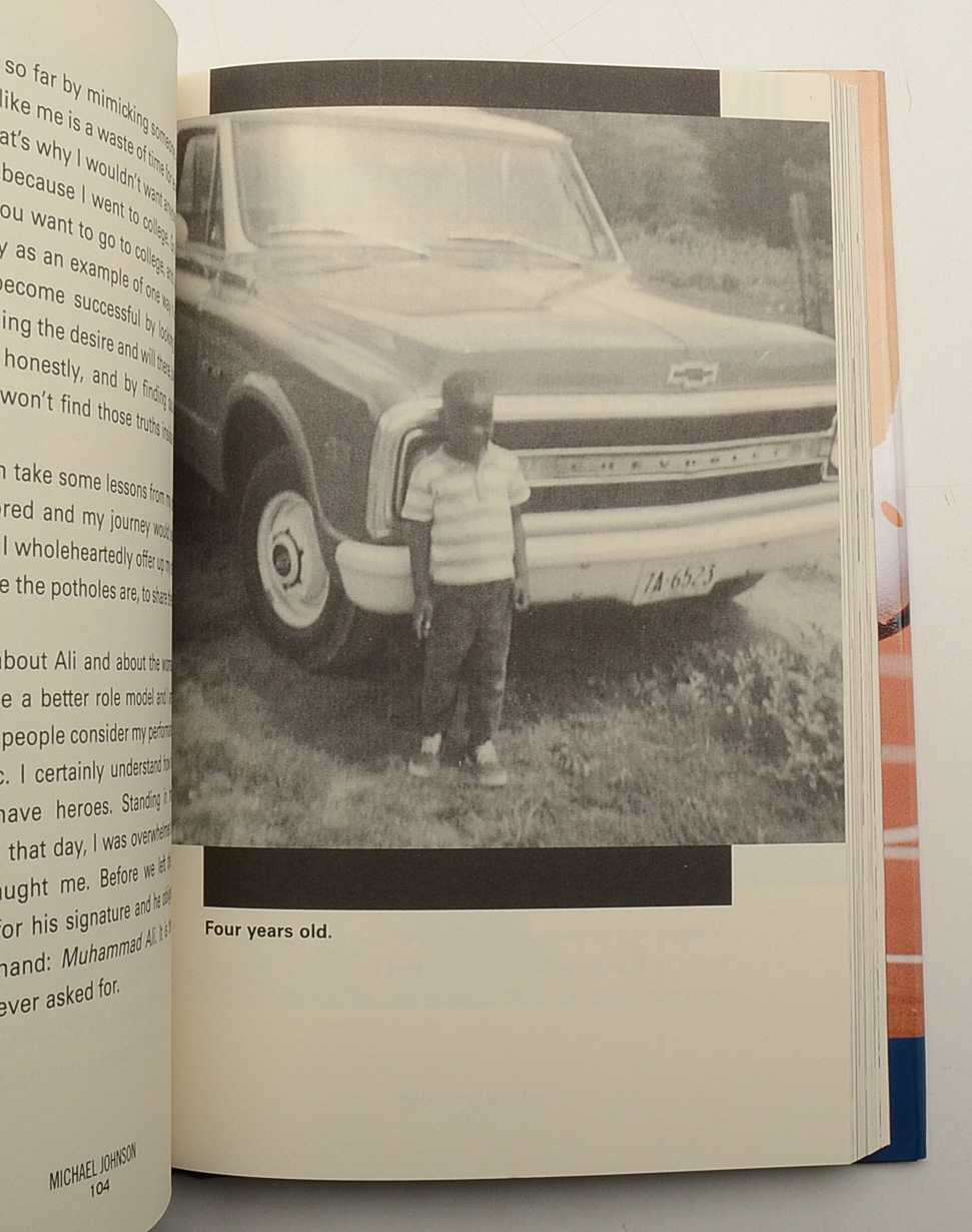 Michael Johnson Signed Book