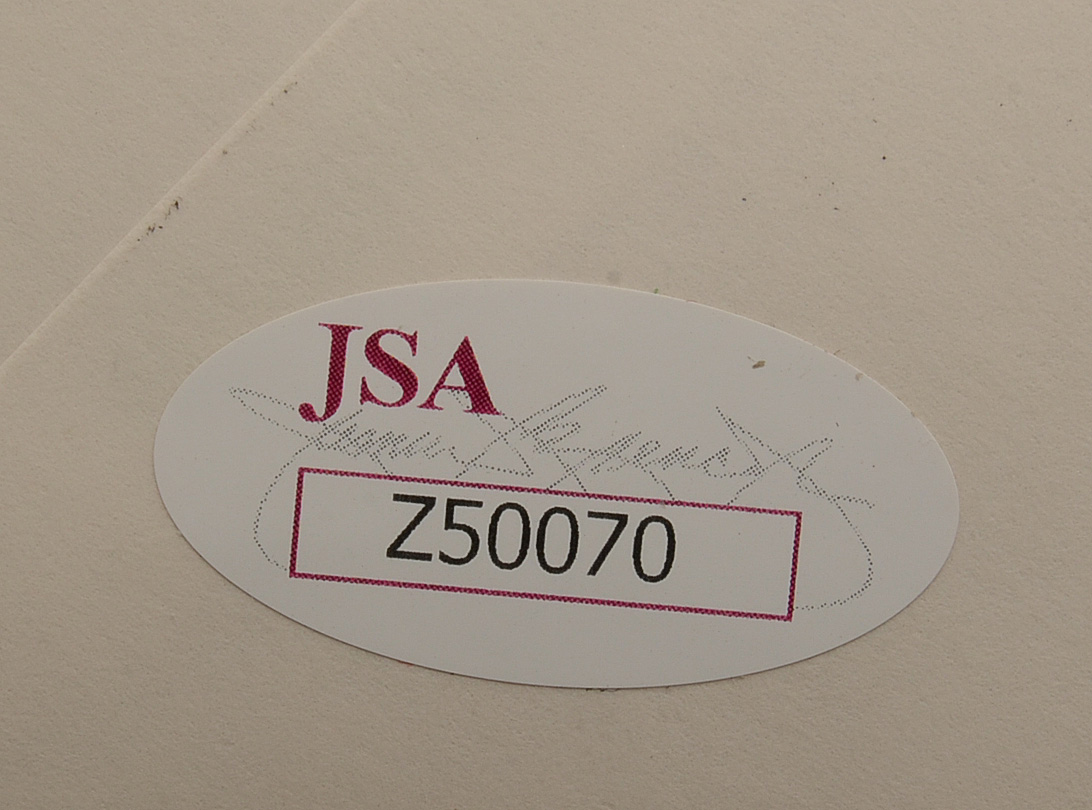 Satchel Paige Signed First Issue Envelope with Photo COA