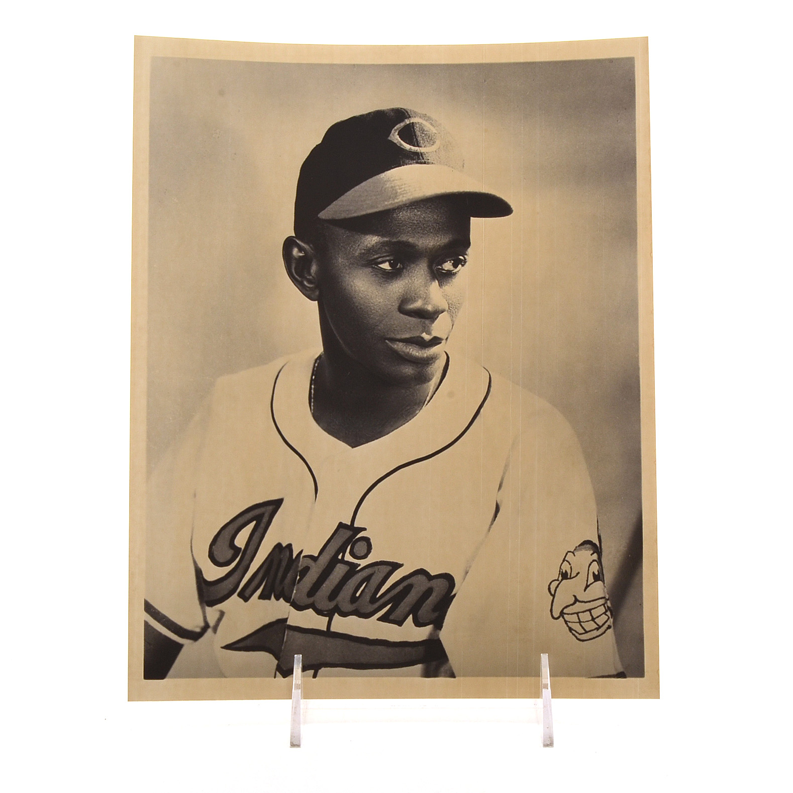 Satchel Paige Signed First Issue Envelope with Photo COA