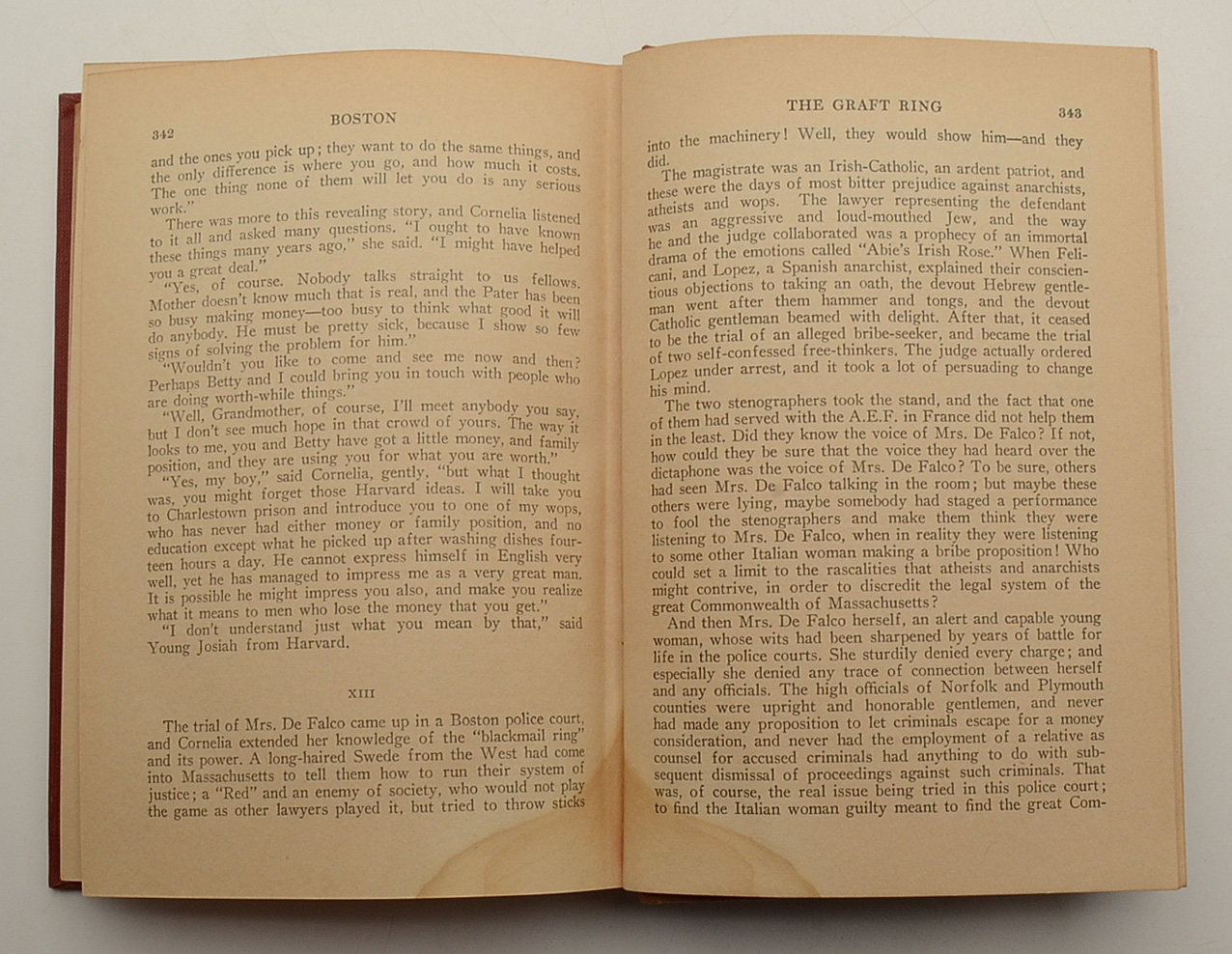 Upton Sinclair Signed Book  COA