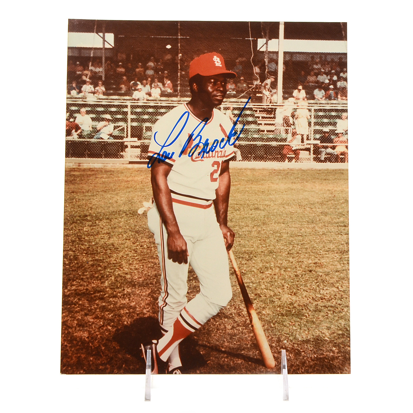 Lou Brock St. Louis Cardinals Signed Photo