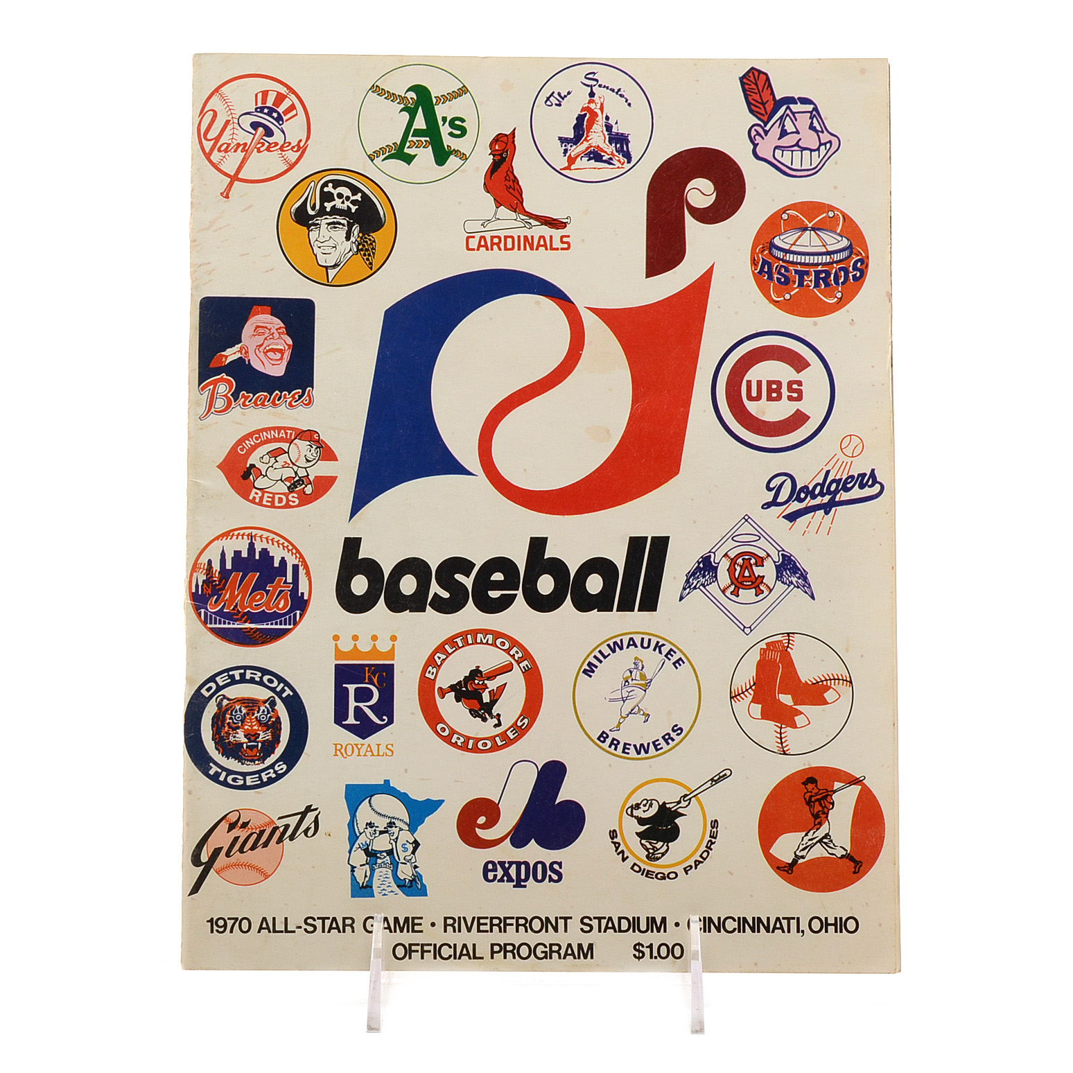 1970 Baseball All-Star Game Program Cincinnati