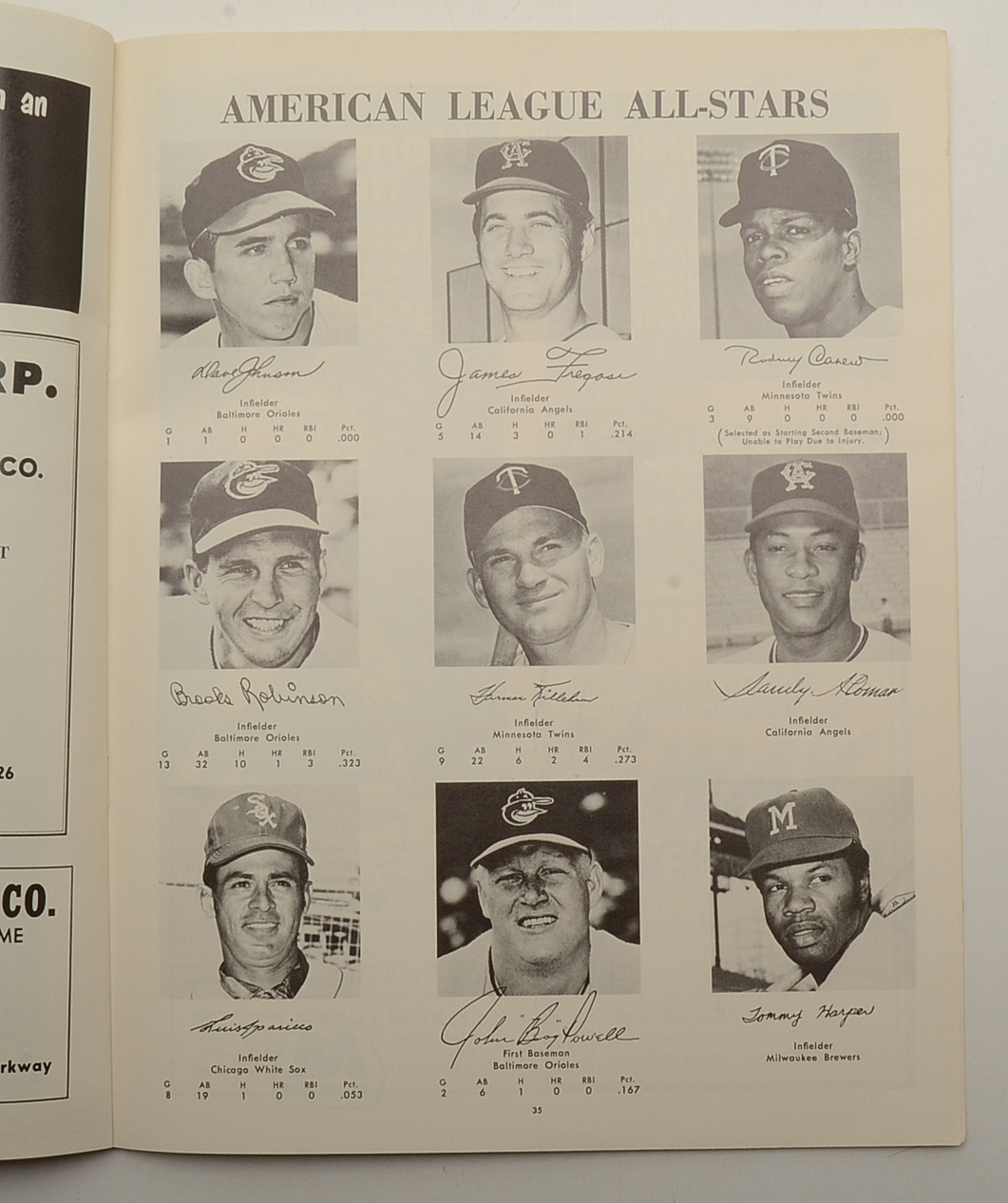 1970 Baseball All-Star Game Program Cincinnati