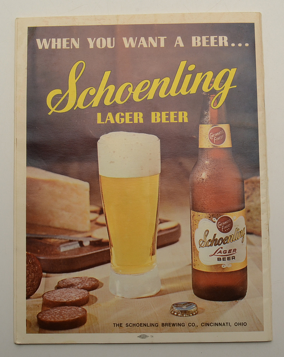 1970 Baseball All-Star Game Program Cincinnati