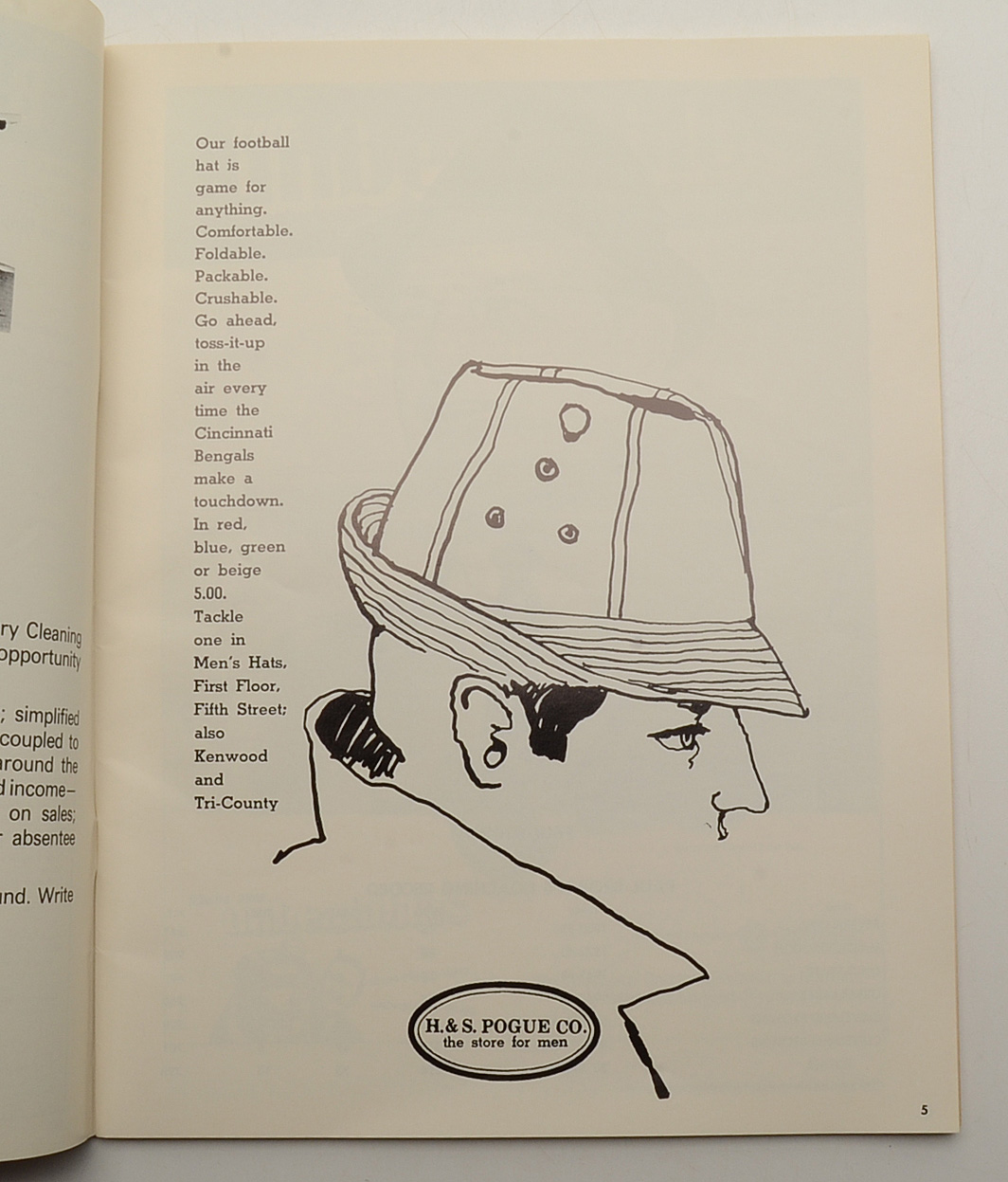 Bengals First NFL Football Game Program