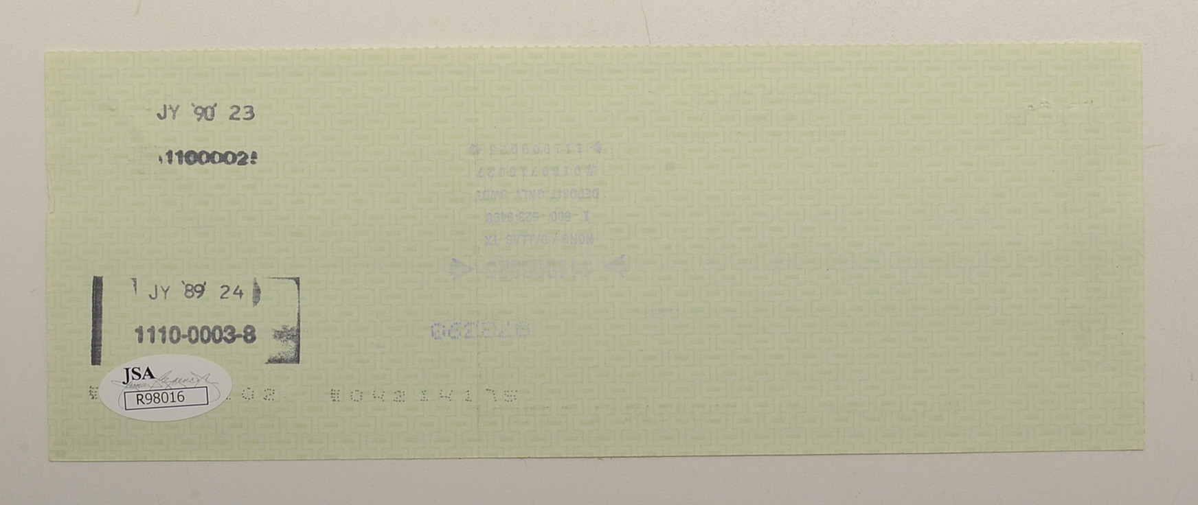 Ben Hogan Signed Check