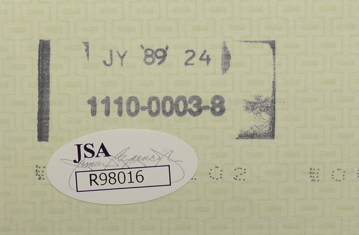 Ben Hogan Signed Check