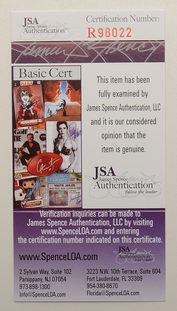 Willie Mays Signed Ron Lewis Print  COA