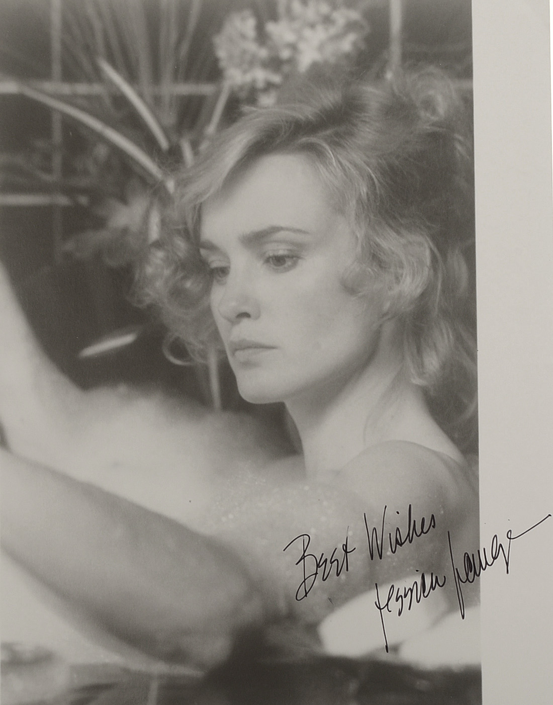 Jessica Lange Signed Celebrity Photo