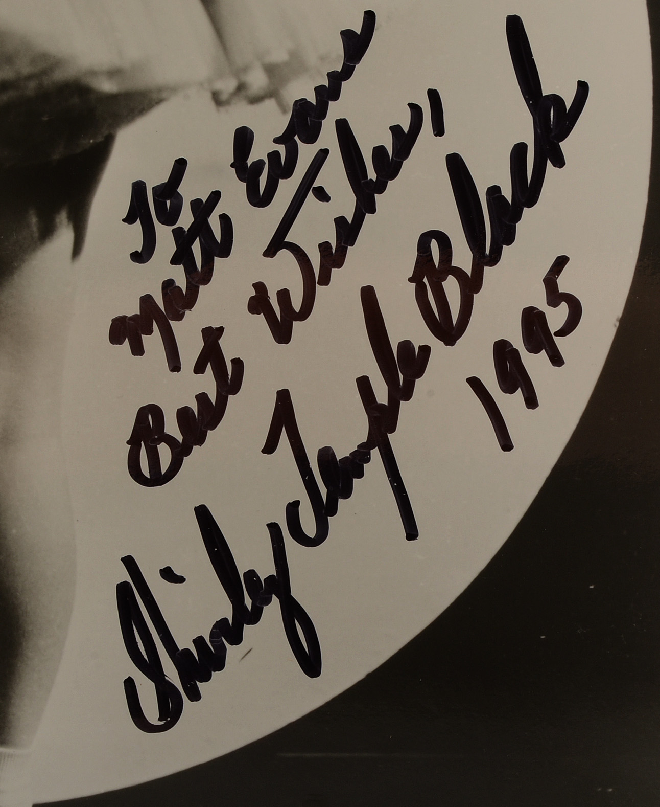 Shirley Temple "America's Sweetheart" Signed Photo