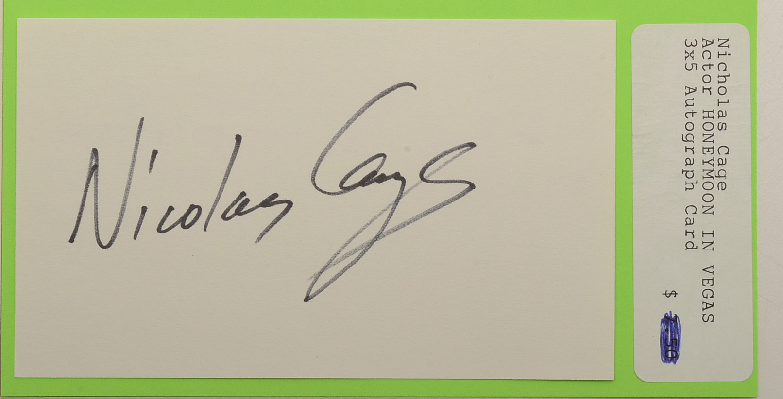 Six Movie Actor Cut Signatures Lewis, Cage, and More