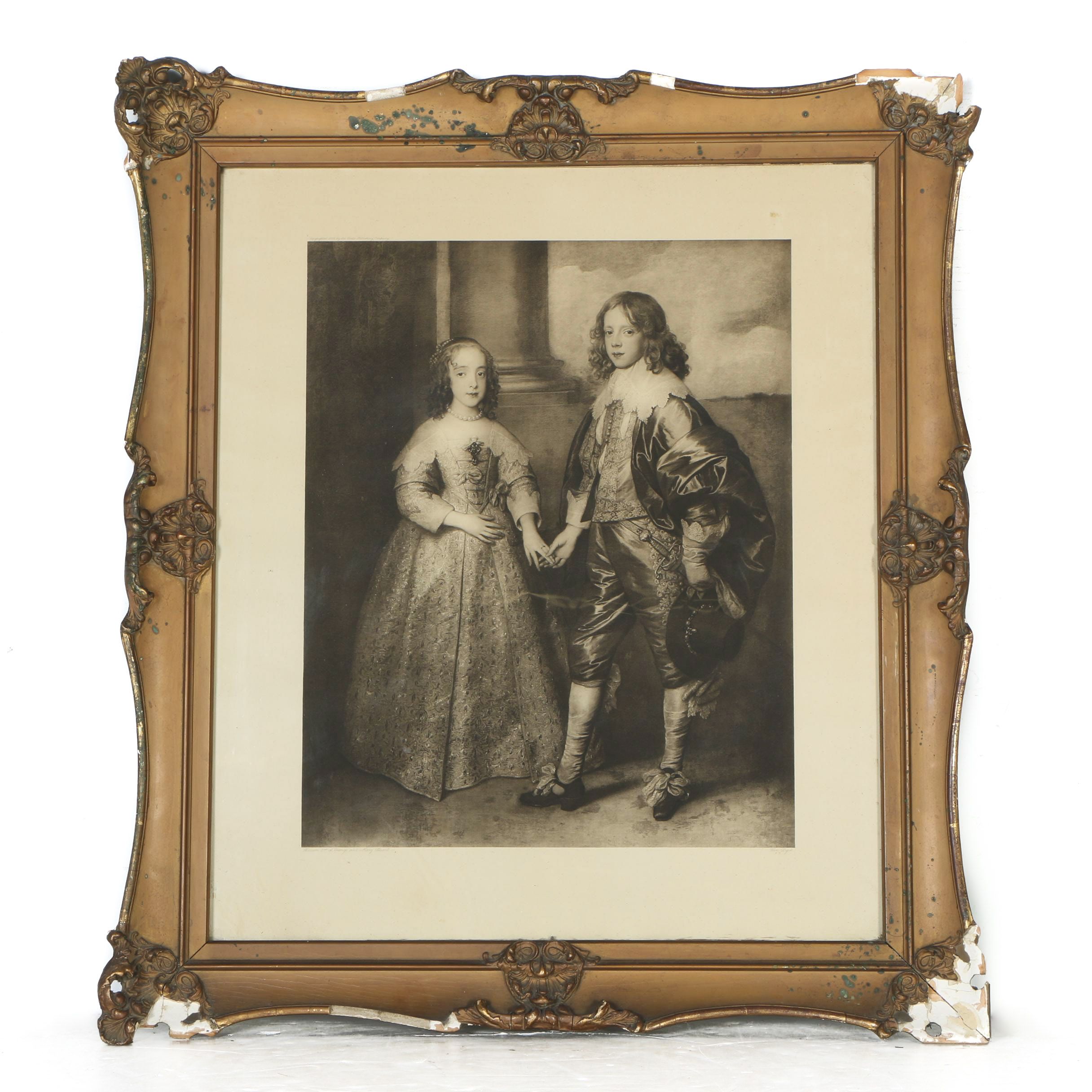 After Anthony van Dyck Giclee on Paper "Prince William of Orange and Mary, Princess Royal"