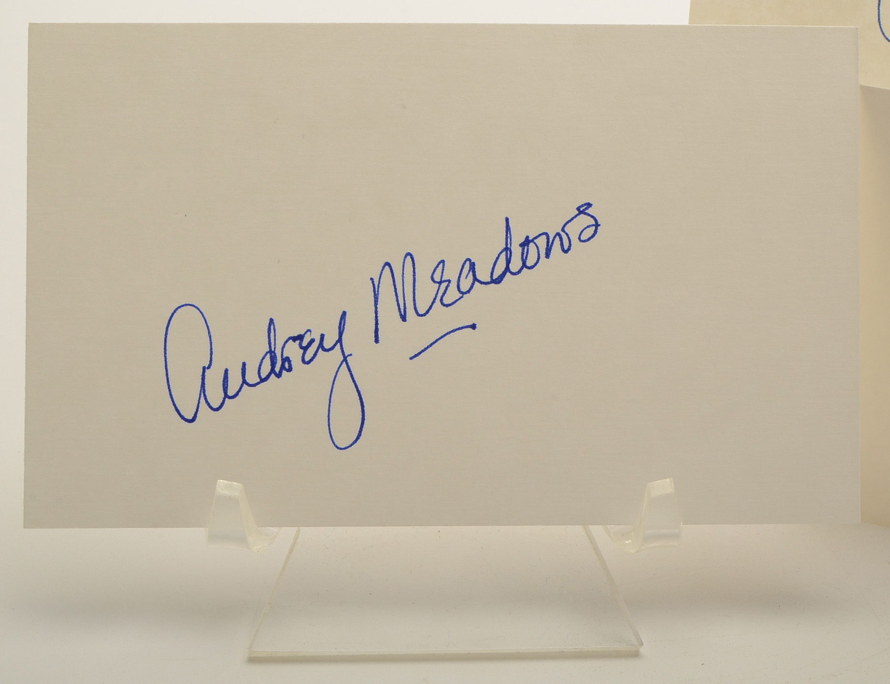 Audrey Meadows Autograph Cuts