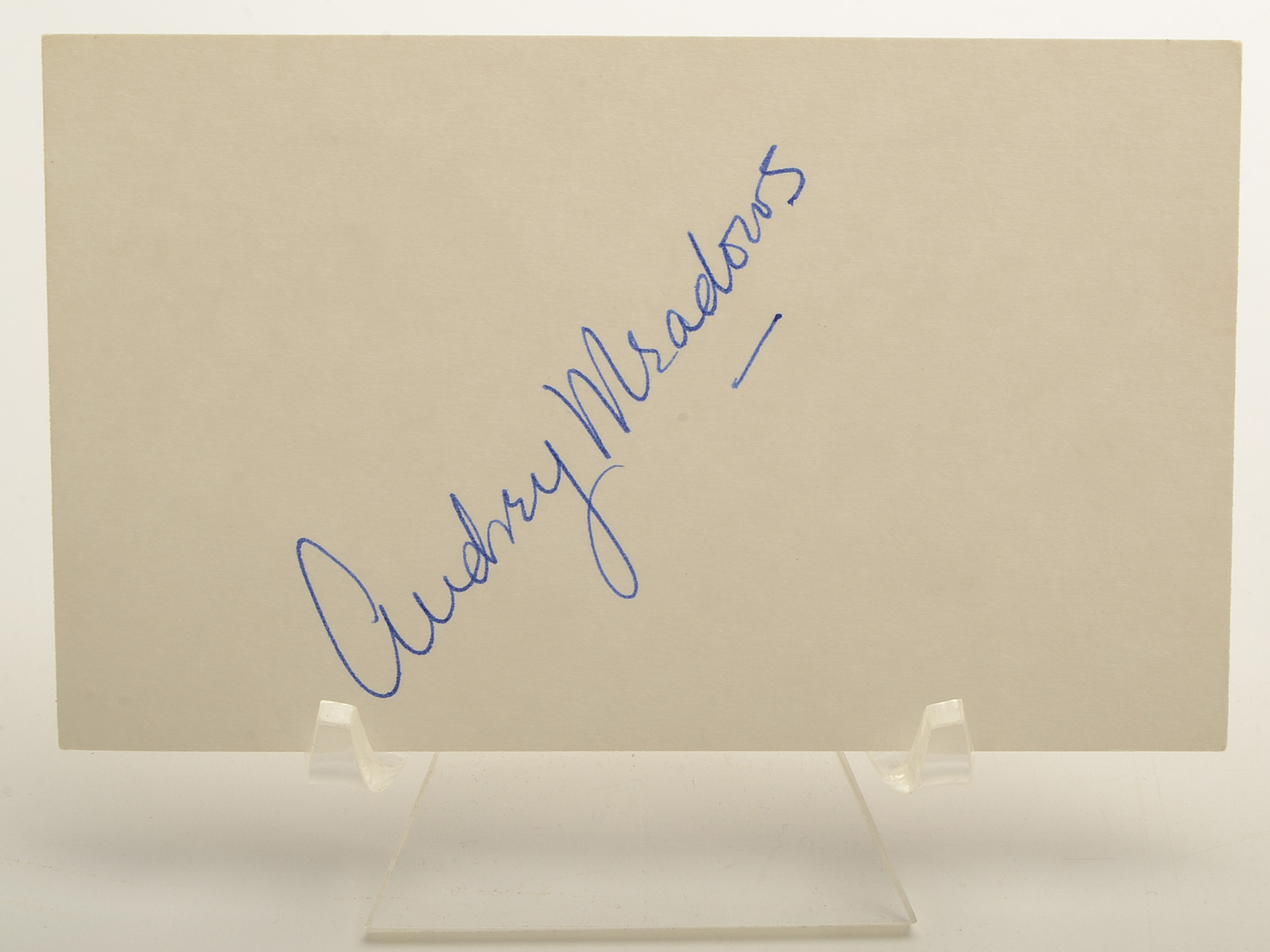 Audrey Meadows Autograph Cuts