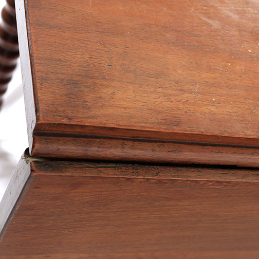 Antique Drop-Leaf Table With Spool-Turned Legs