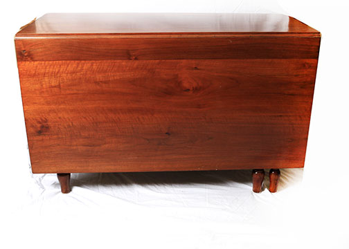 Antique Drop-Leaf Table With Spool-Turned Legs