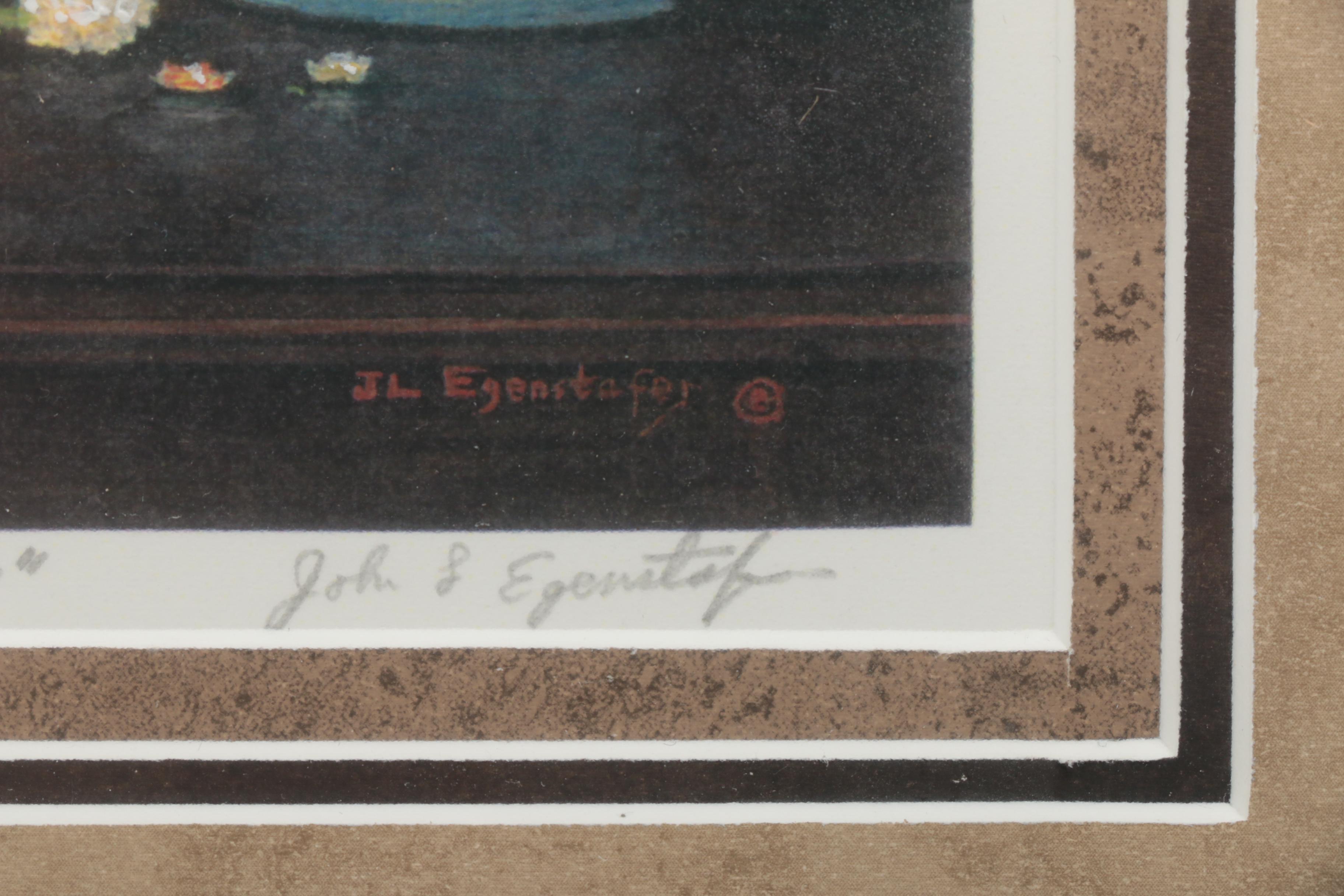 John L. Egenstafer Oil Painting and Limited Edition Giclee Print
