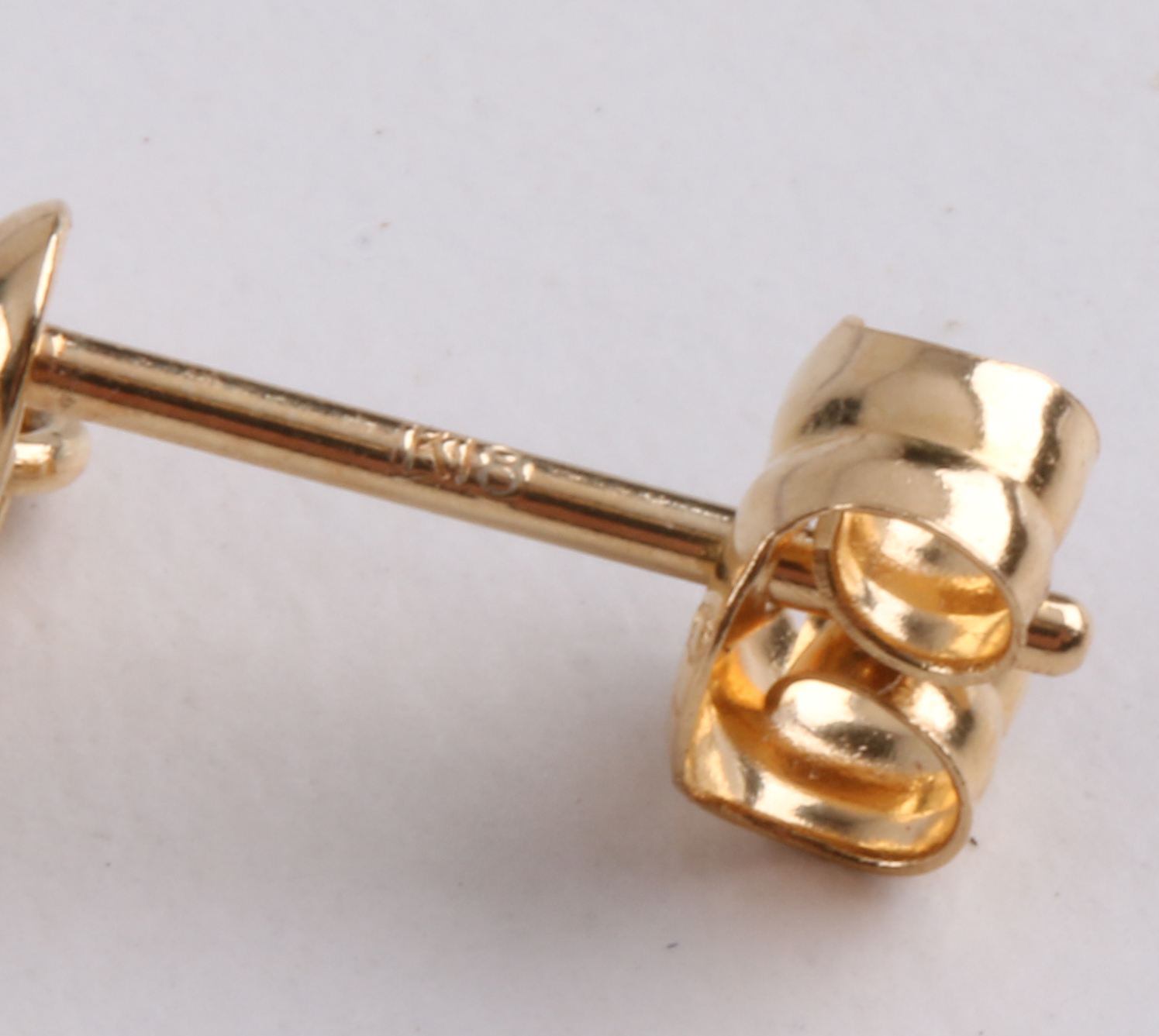 Three Pair of Dainty Post Earrings in 14K and 18K Gold