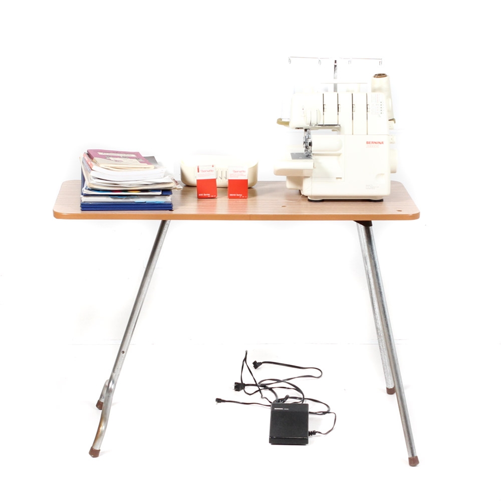 Bernina 2000DE Serger with Accessories and Table
