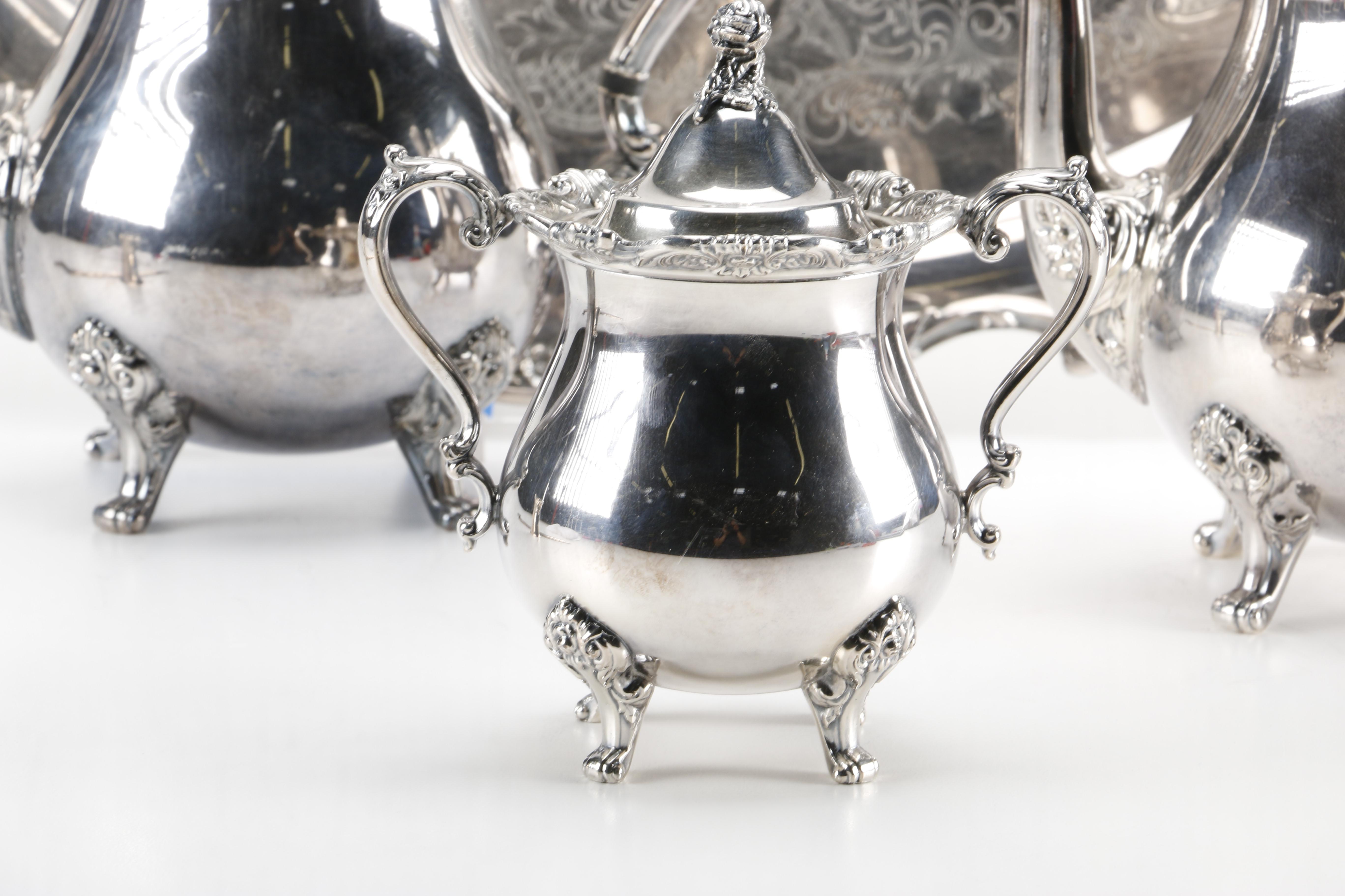 Wallace "Royal Rose" Silver Plate Coffee Set