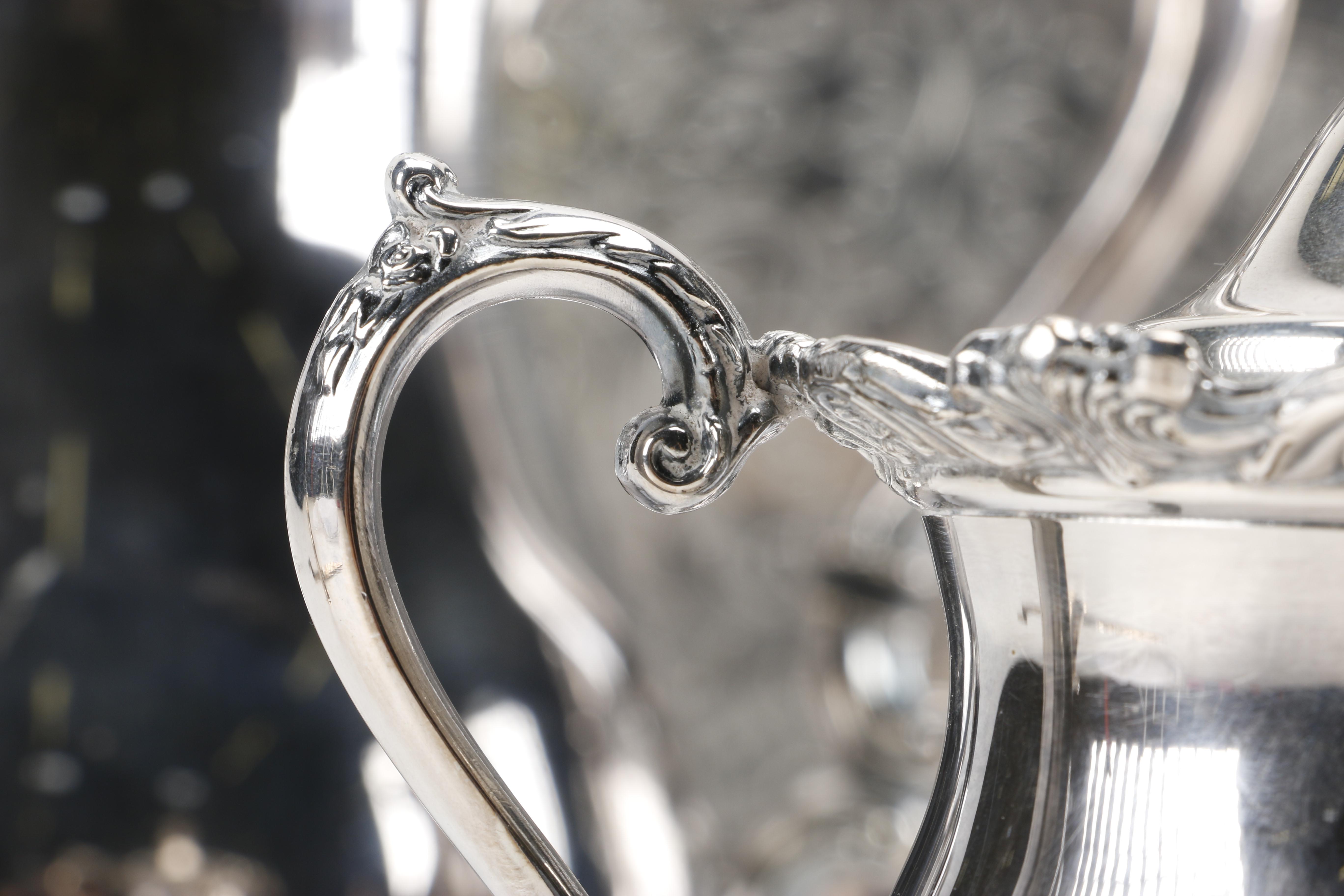 Wallace "Royal Rose" Silver Plate Coffee Set