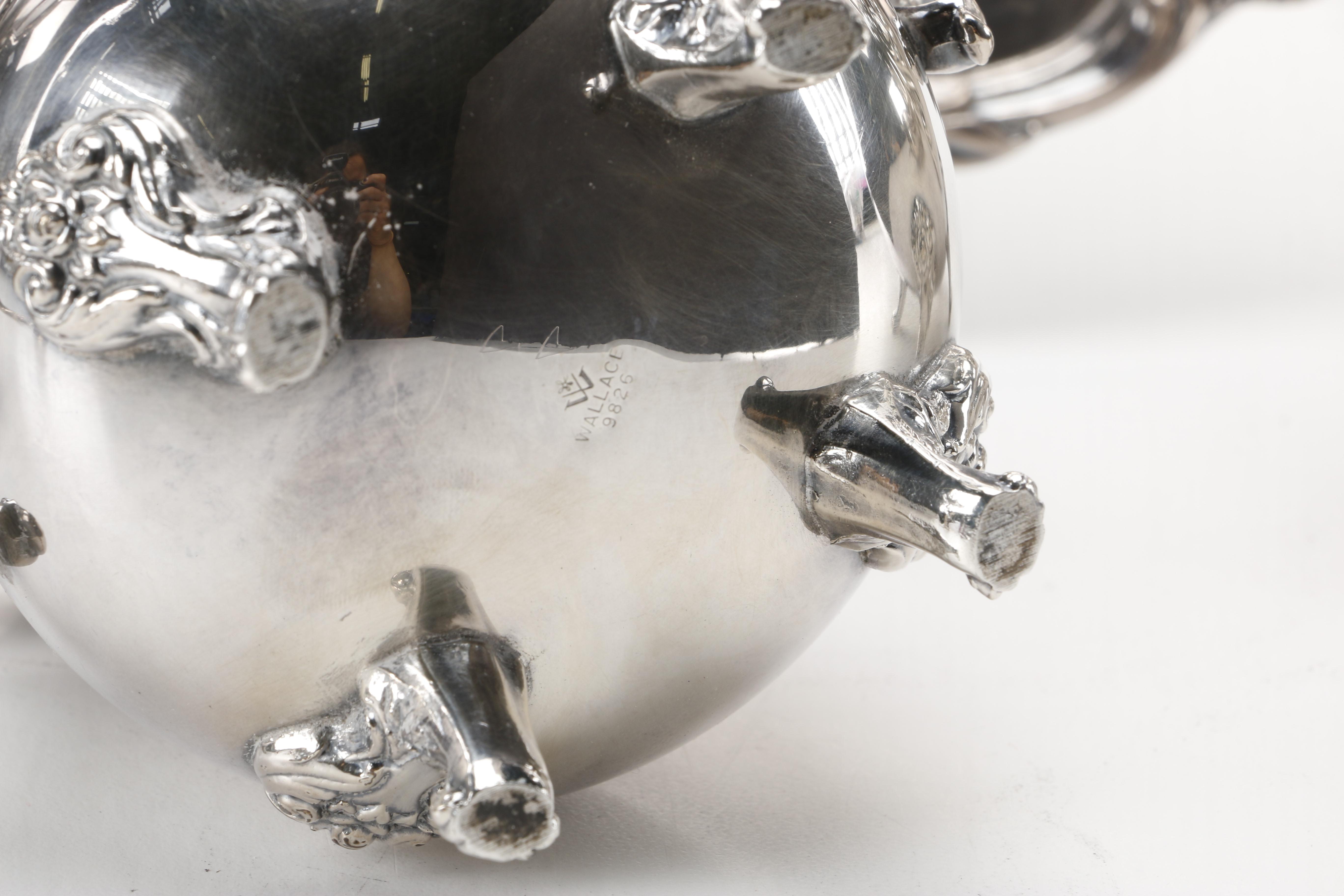 Wallace "Royal Rose" Silver Plate Coffee Set