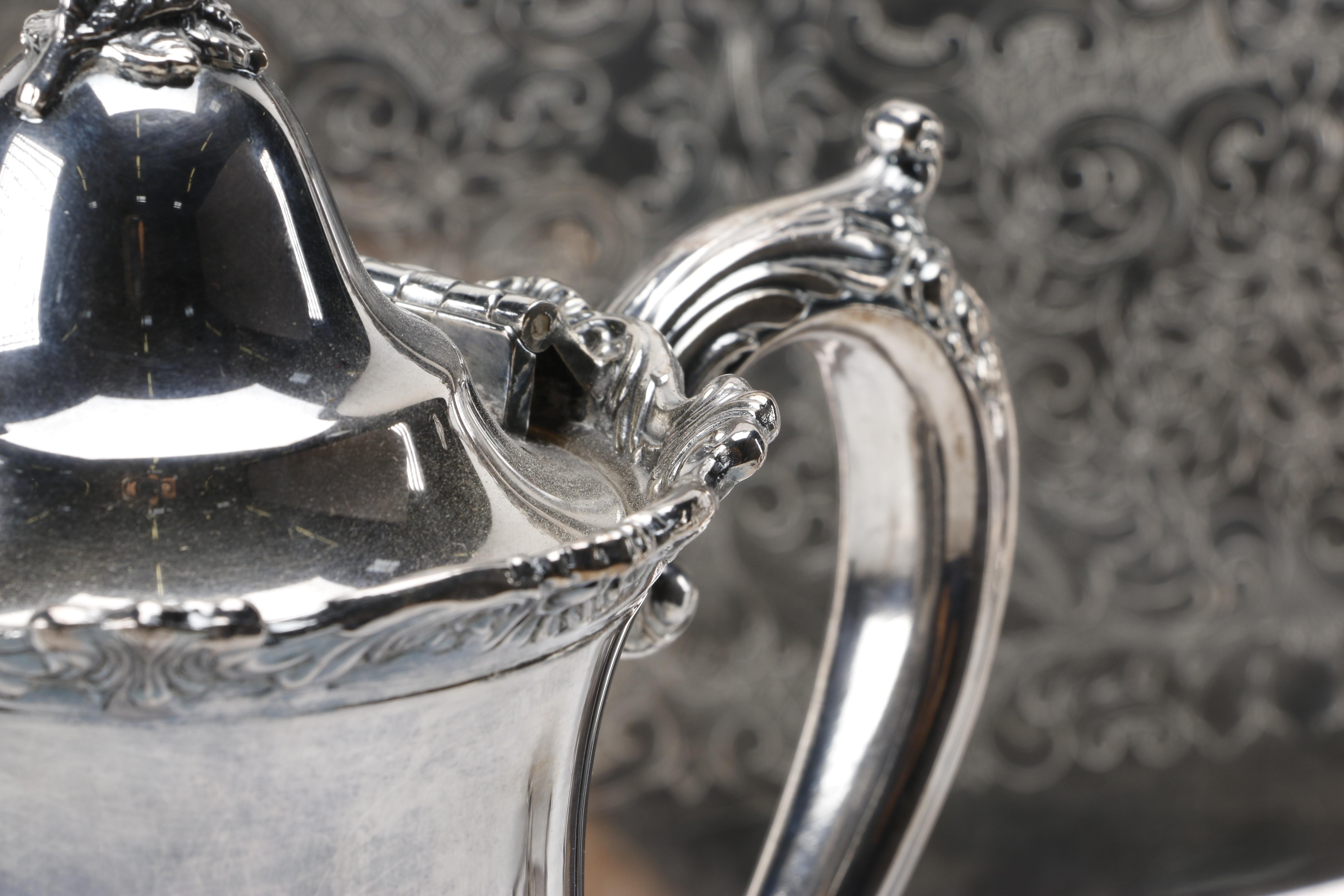 Wallace "Royal Rose" Silver Plate Coffee Set