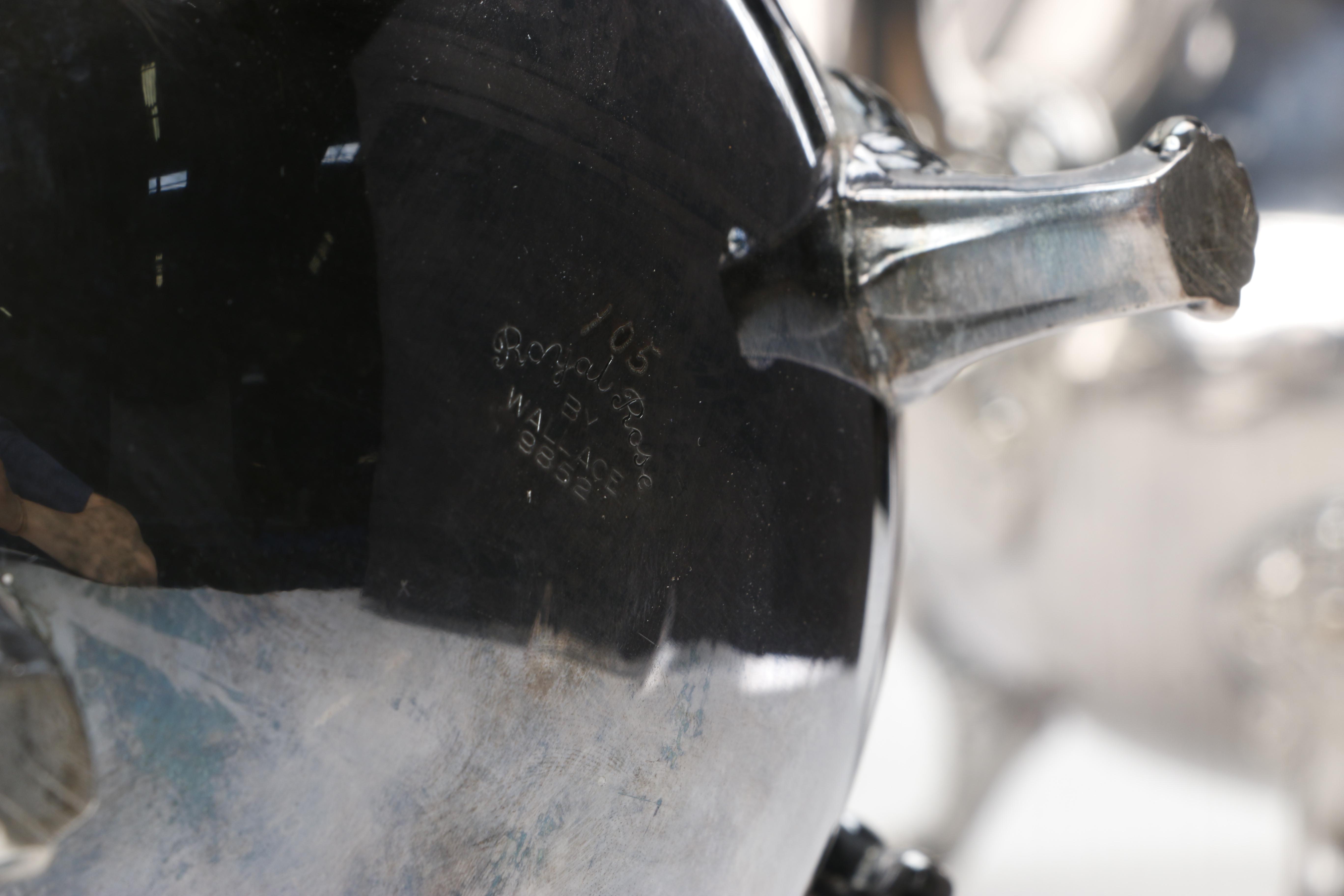 Wallace "Royal Rose" Silver Plate Coffee Set