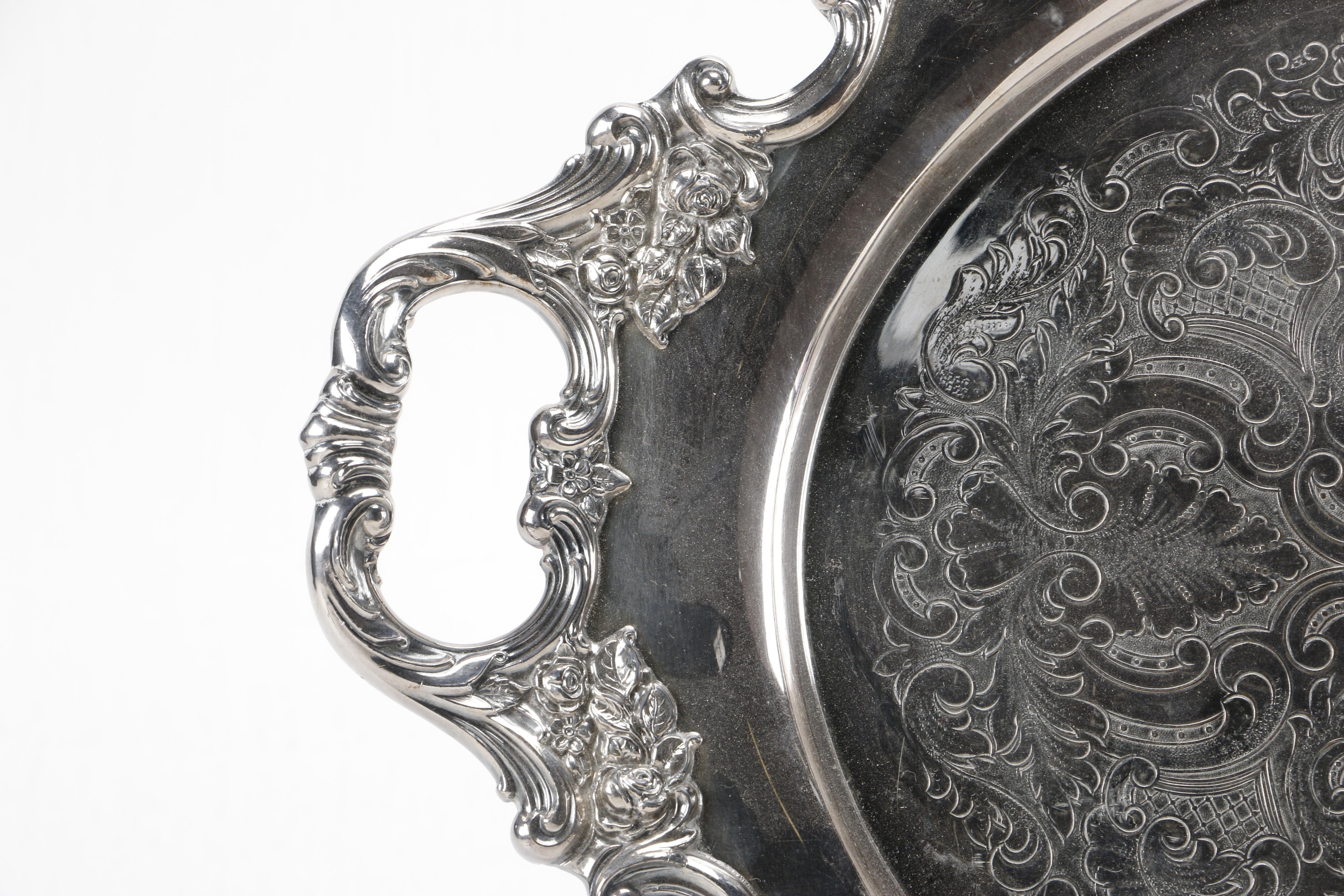 Wallace "Royal Rose" Silver Plate Coffee Set