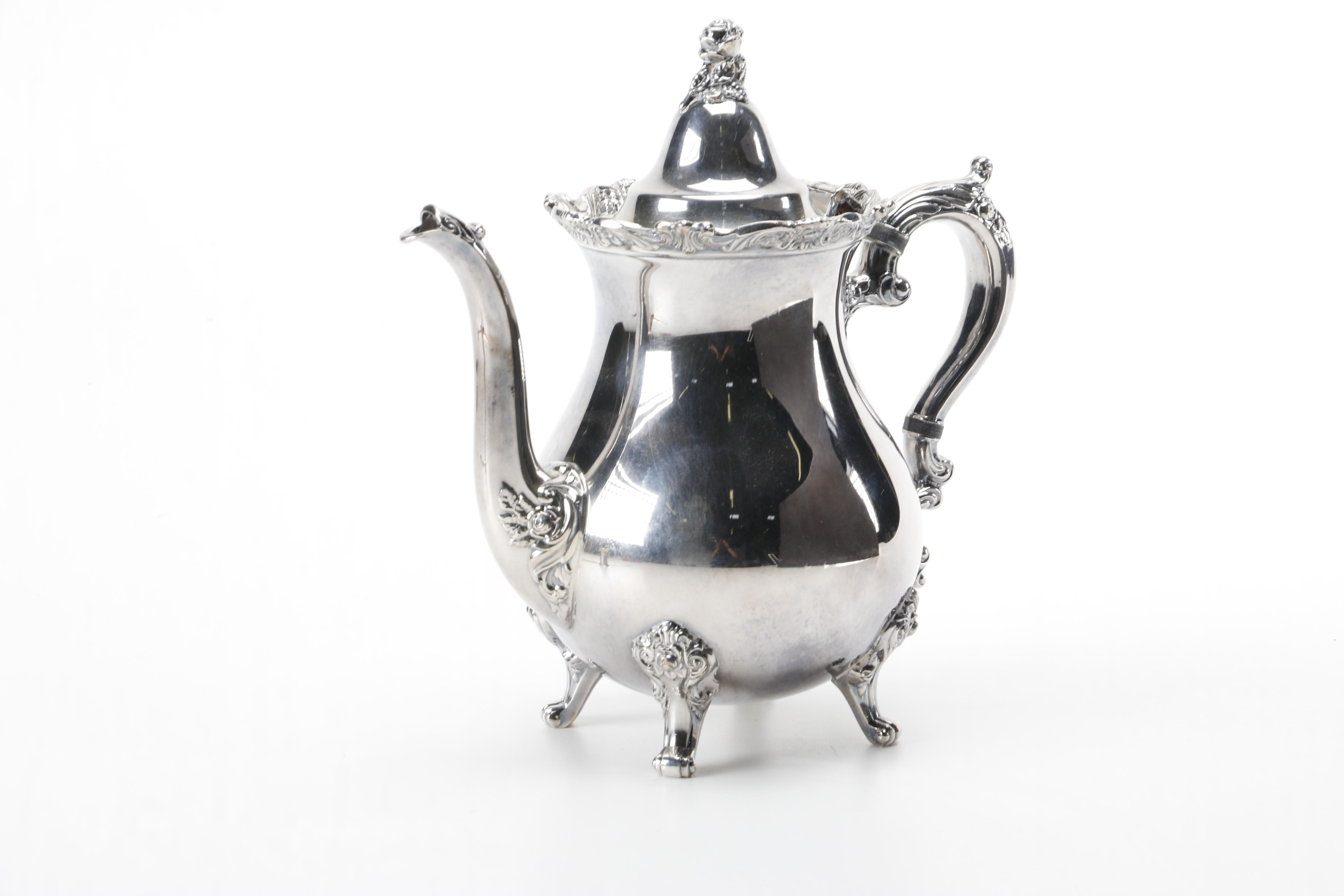 Wallace "Royal Rose" Silver Plate Coffee Set