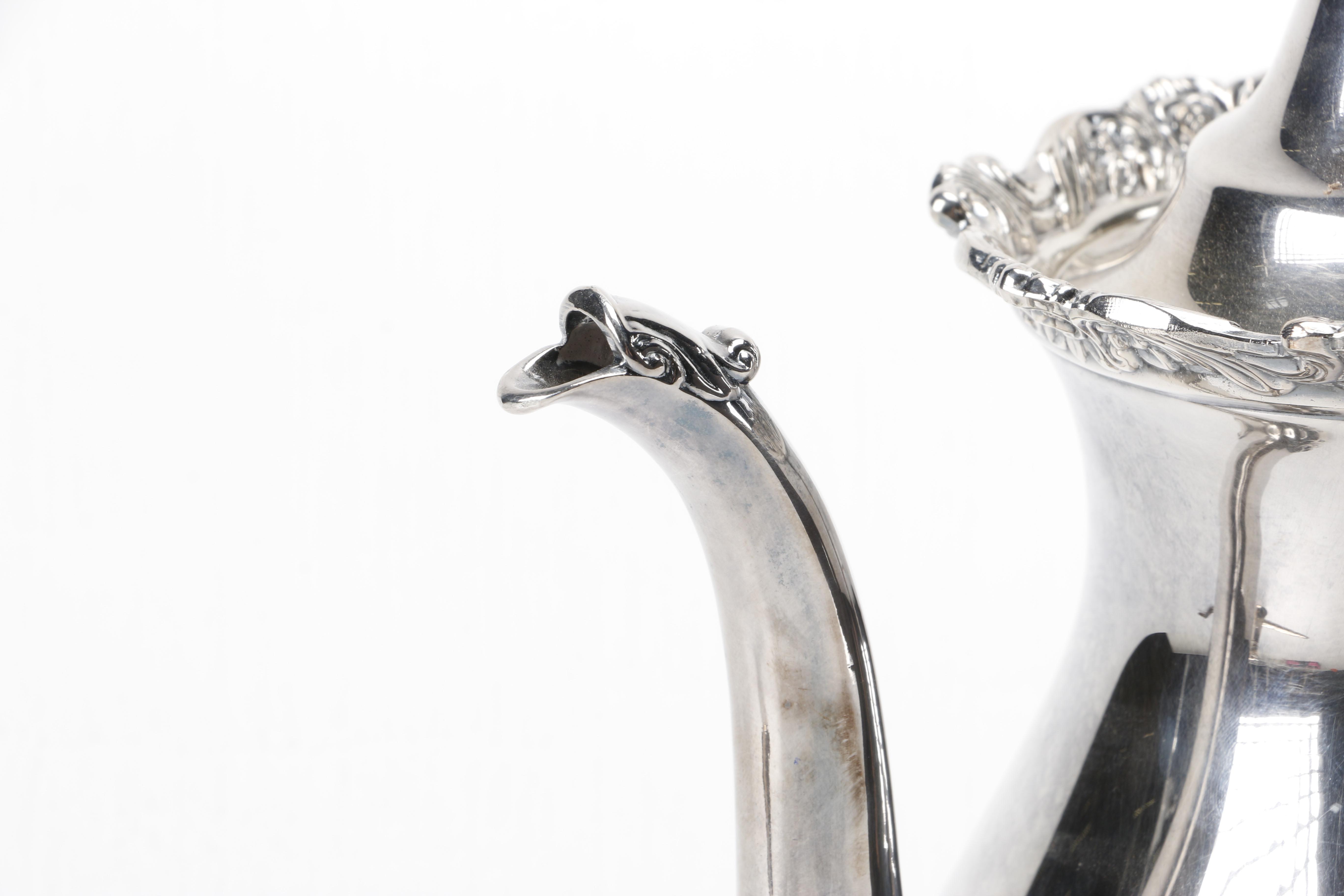 Wallace "Royal Rose" Silver Plate Coffee Set