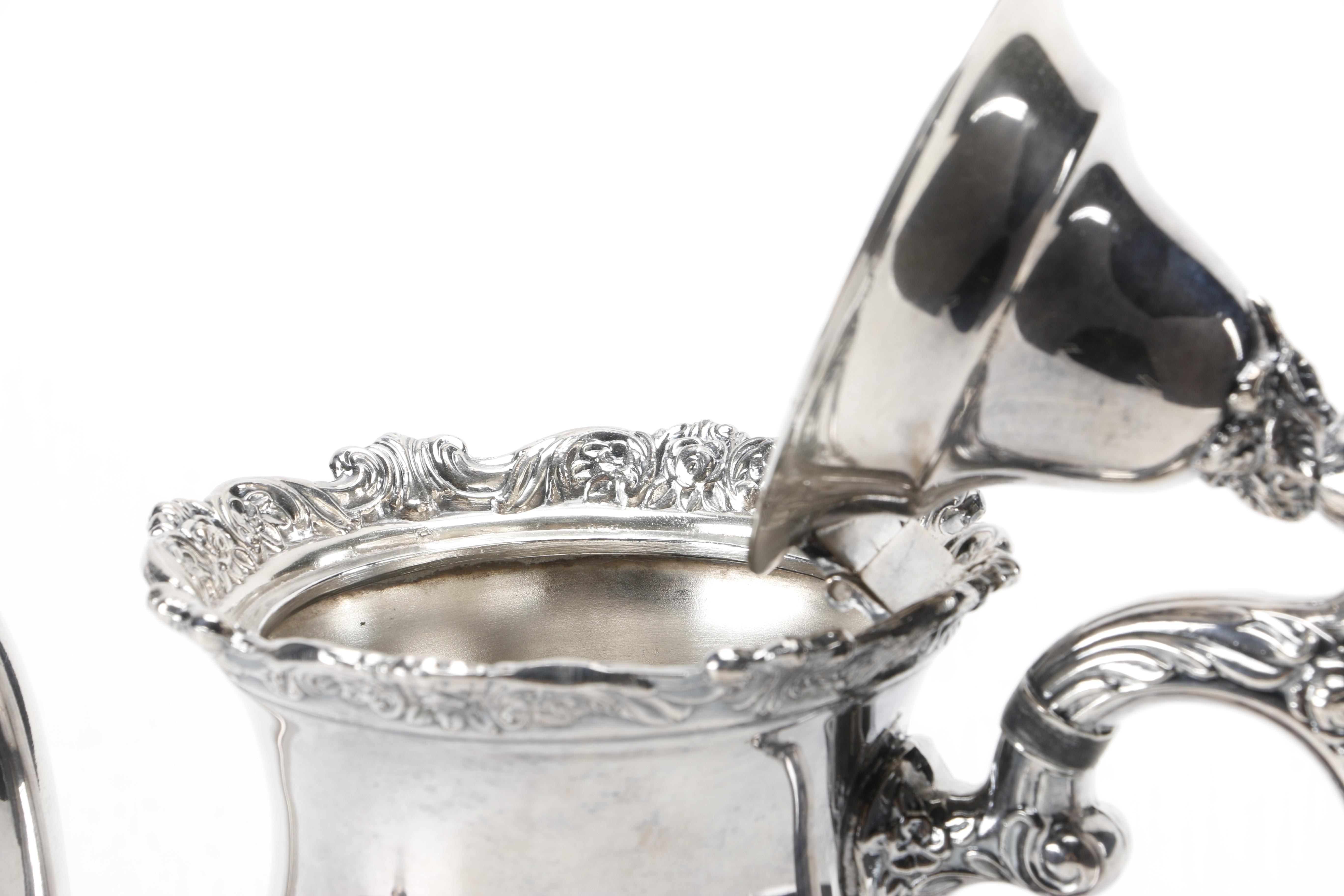 Wallace "Royal Rose" Silver Plate Coffee Set