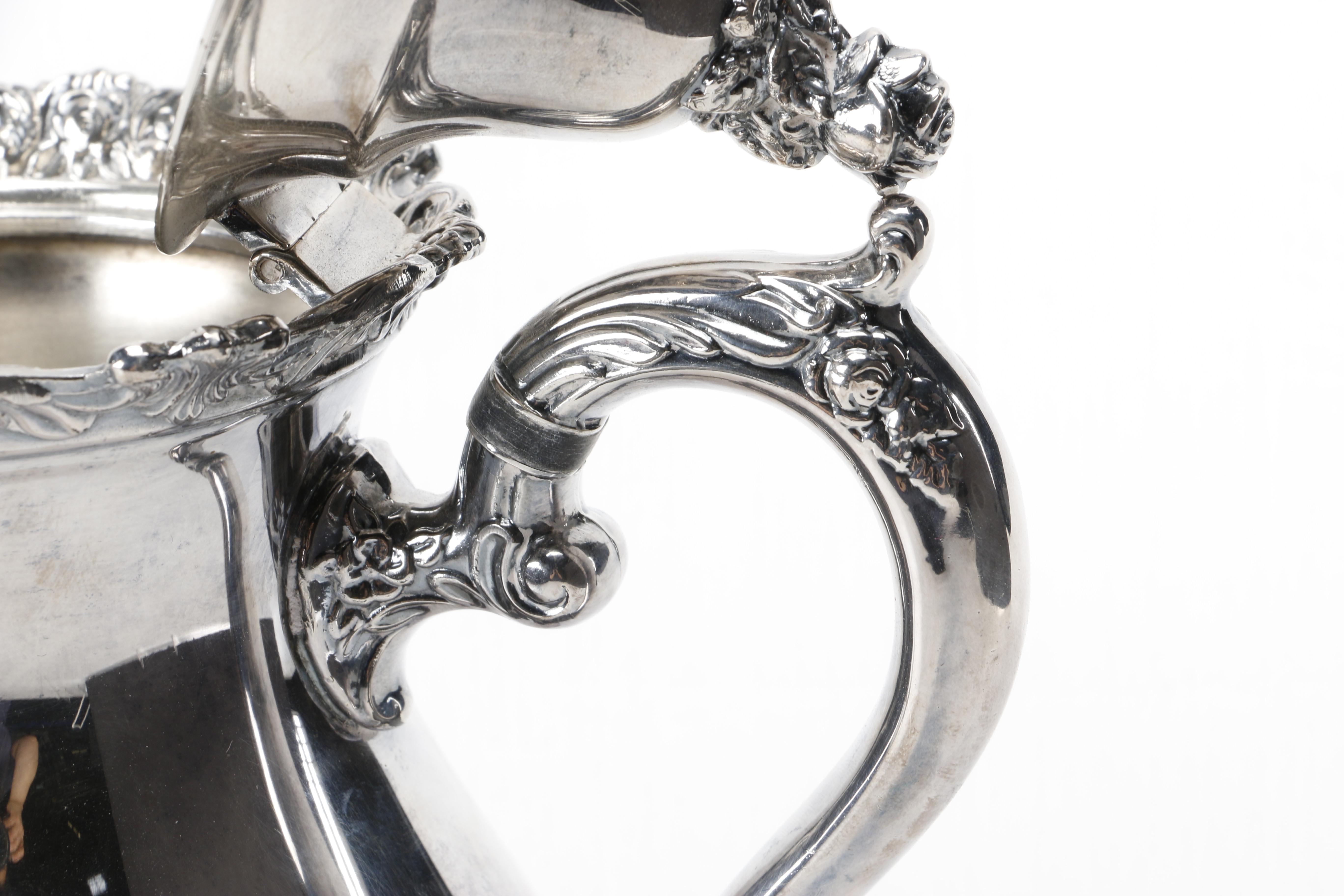 Wallace "Royal Rose" Silver Plate Coffee Set