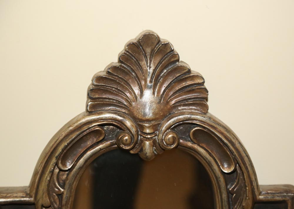 Metal Console Table and Mirror