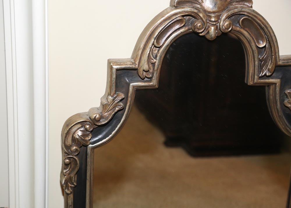 Metal Console Table and Mirror