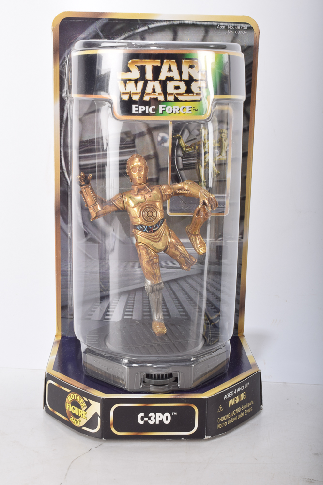 Complete 1997 Kenner "Star Wars: Epic Force" 360-Degree Rotating Figurines