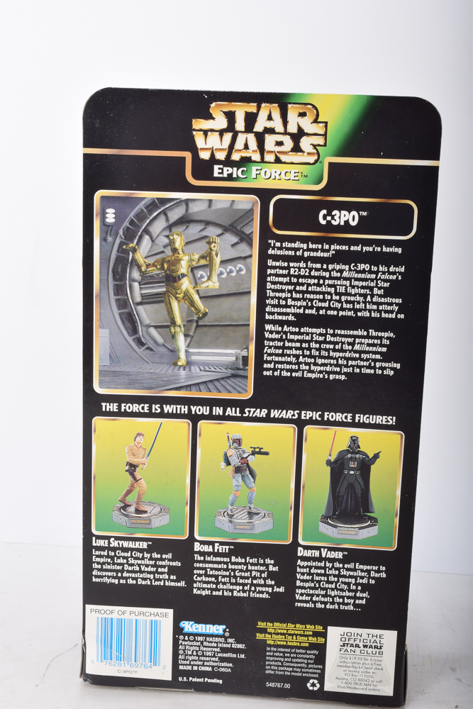 Complete 1997 Kenner "Star Wars: Epic Force" 360-Degree Rotating Figurines