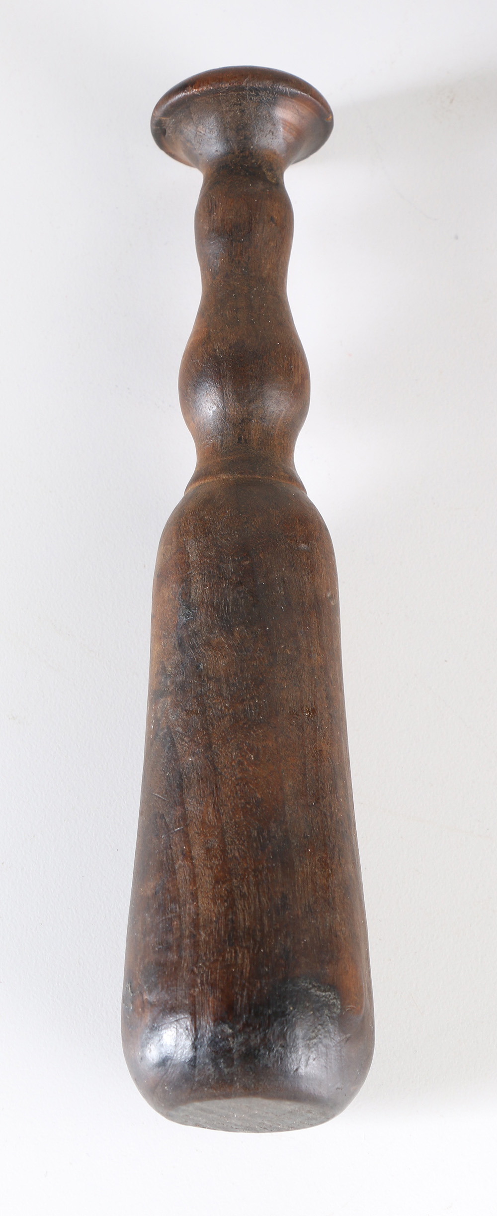 Rustic Artisan Wooden Bowl and Carved Mortar and Pestle